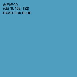 #4F9EC0 - Havelock Blue Color Image